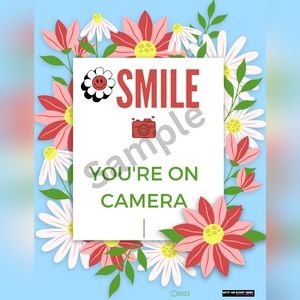 "Smile You're On Camera" and "Do Not Enter" Posters